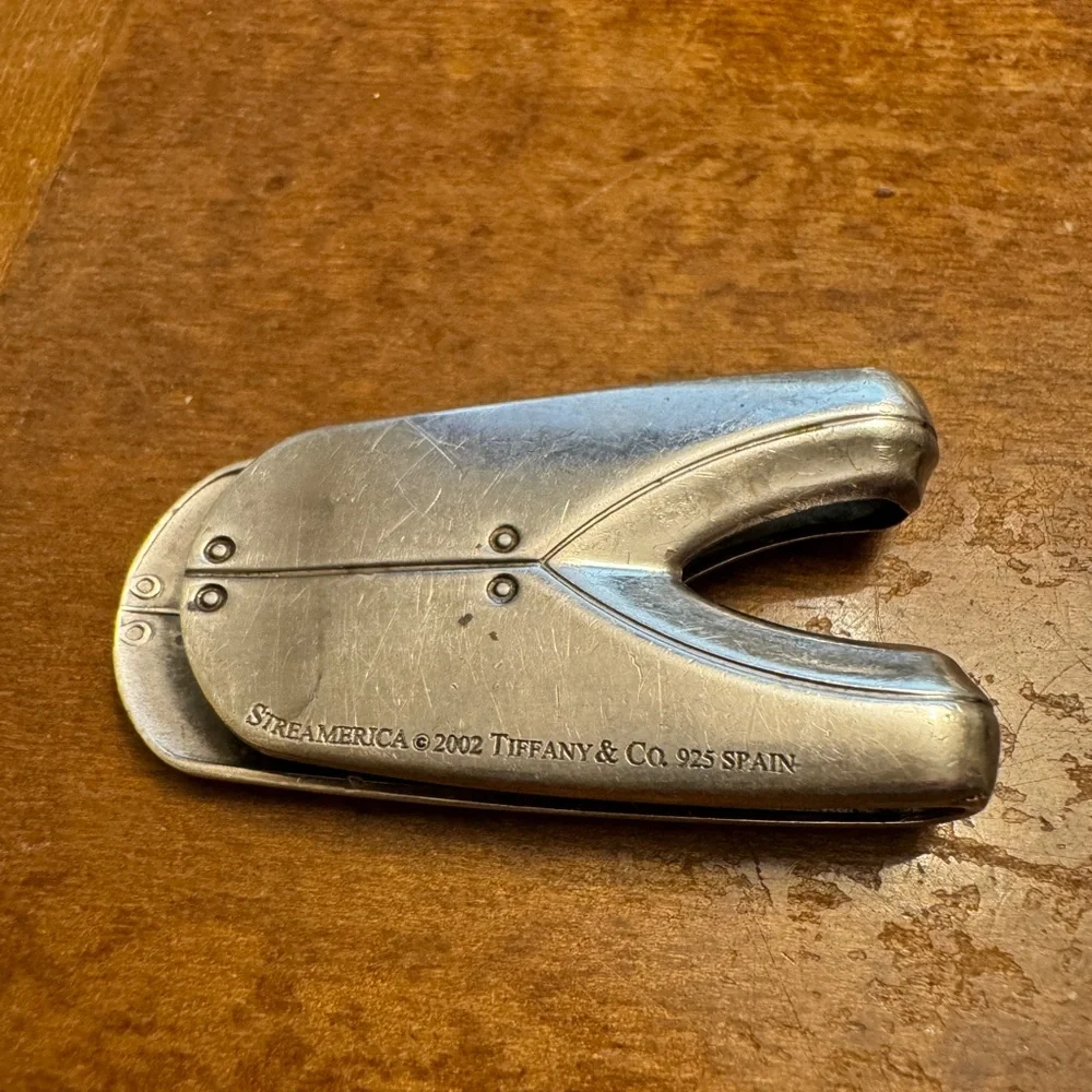 Tiffany Money Clip, Vintage   Tiffany & Co Streamerica Tuxedo in Sterling Silver